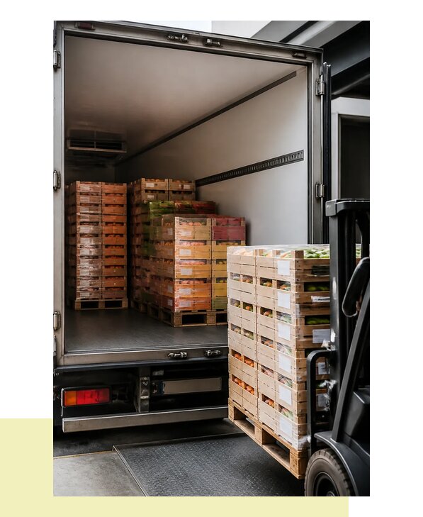 Перевозка сельхозпродукции на паллетах с доставкой в Бийск